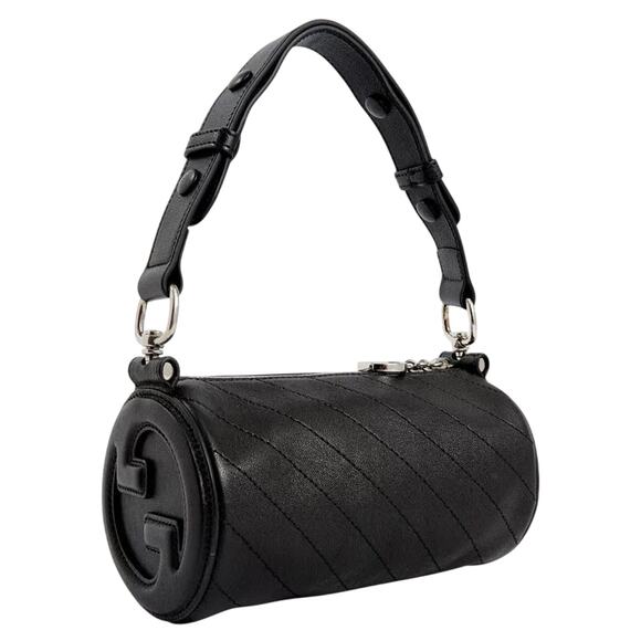 Gucci Blondie Mini Shoulder Bag Black Leather Adjustable Strap NIB $1,800 - Picture 5 of 14